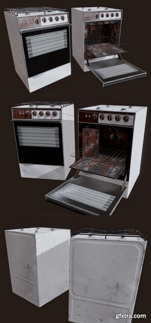 Old Stove 3D Model