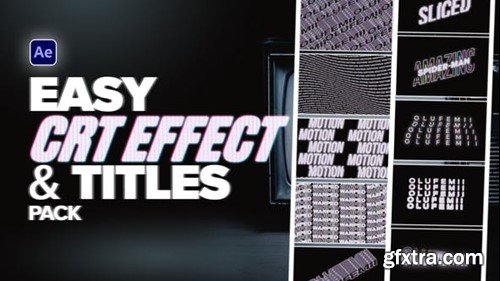 Videohive Easy CRT Effect Plus Titles 39854230