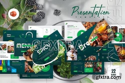 Solo Food PowerPoint Presentation Template 4DX7D6M