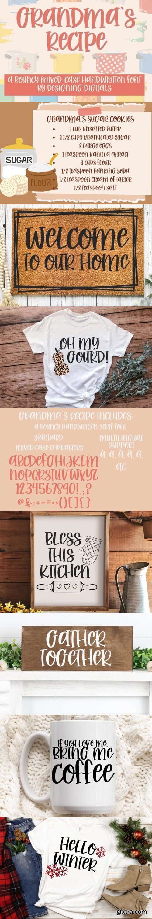 Grandma\'s Recipe Font