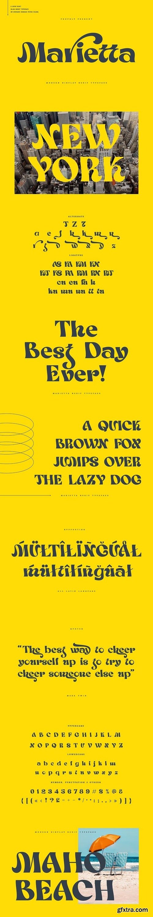 Marietta - Groovy Serif Font