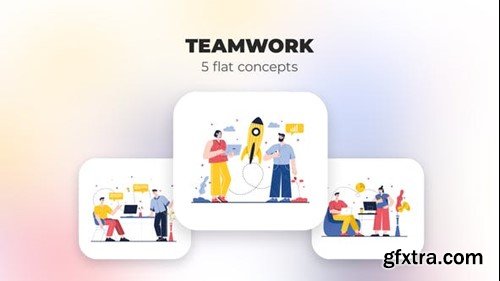 Videohive Teamwork - Flat concepts 39948132