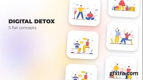 Videohive Digital Detox - Flat concepts 39948051