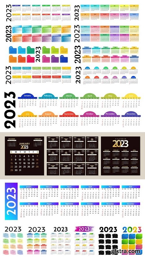 Calendar 2023 planner template