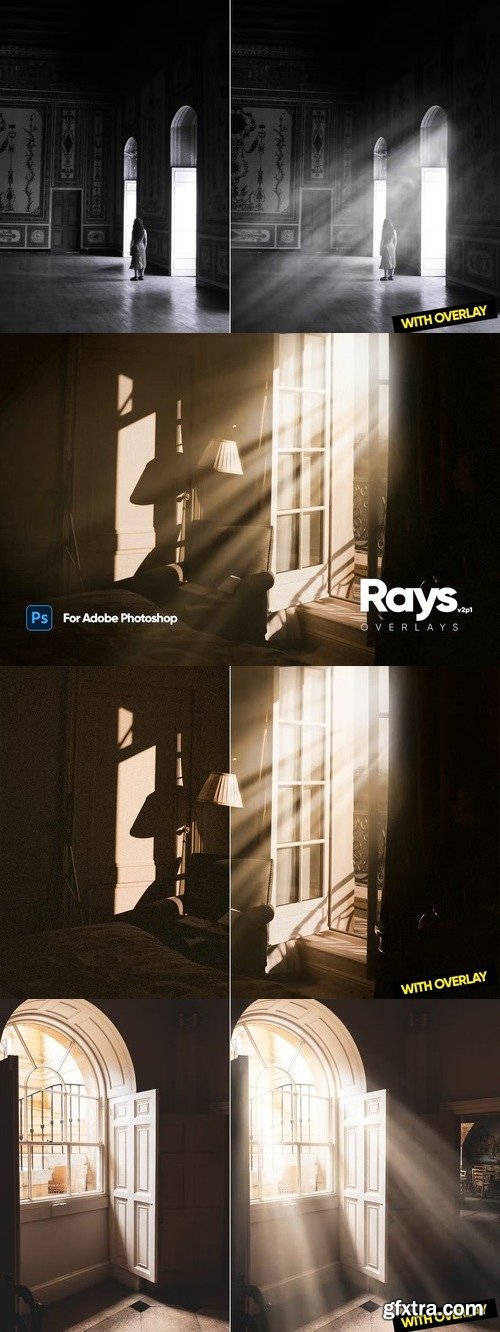 Rays - Ultra Realistic Overlays for Photoshop