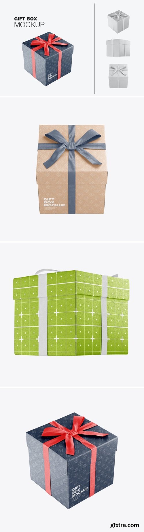 Matte Gift Box Mockup J6L8H2S