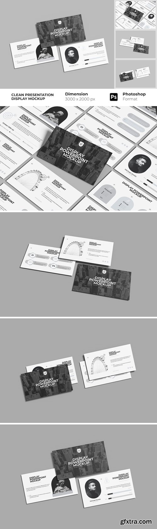 Clean Presentation Display Mockup GE3CUVU