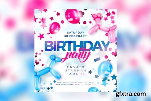 Birthday Flyer QUWKJ2L