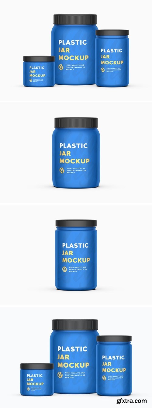 Plastic Jar Mockup X5E9K9T