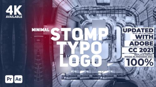 Videohive - Minimal Stomp Typo Logo for Premiere Pro - 39792474 - 39792474