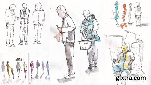 Sketching People Made Easy - Simple Steps in Ink and Watercolor