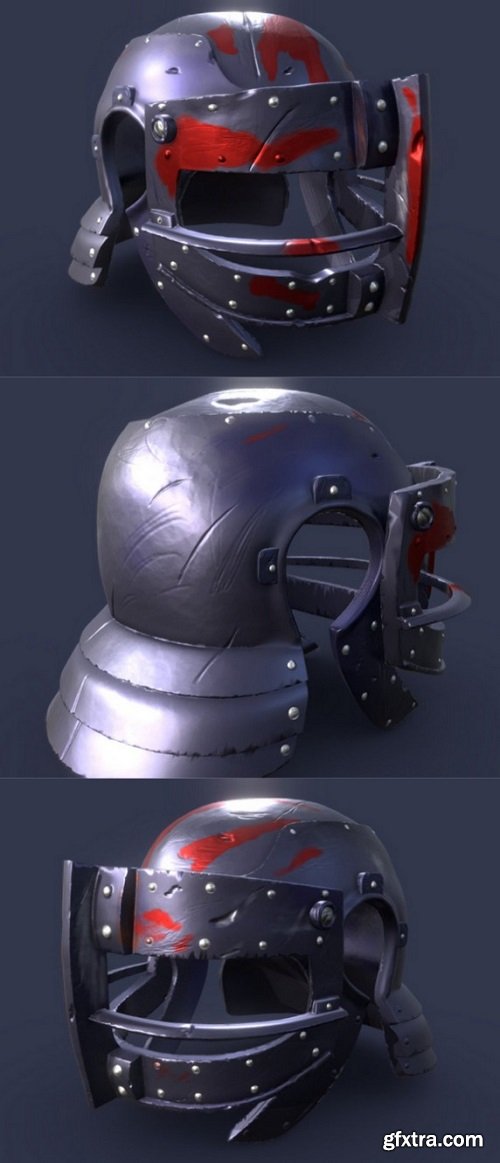 Berserk Guts Helmet 3D Model