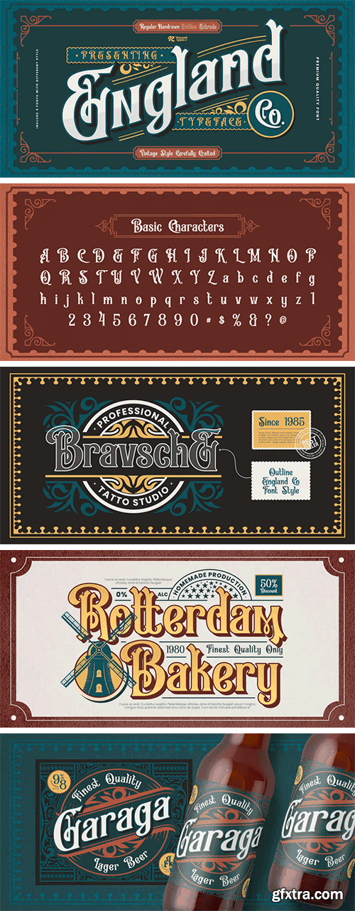 England Co Font Family