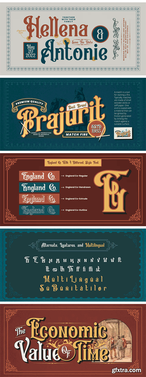 England Co Font Family