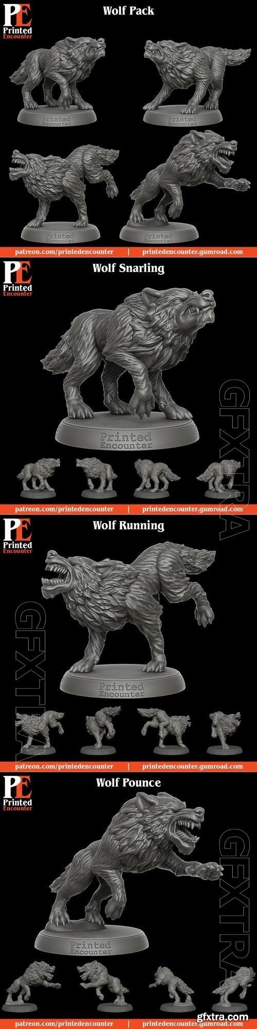 Wolf Pack 3D Print