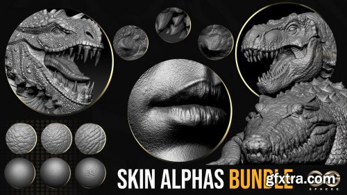 Arstation - CGSphere Skin Alphas Bundle