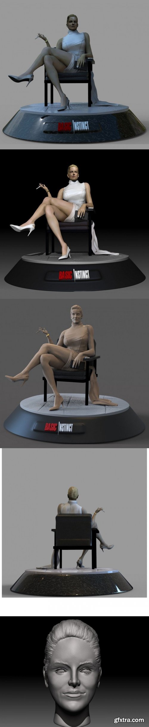 Sharone Stone – Basic Instinct – 3D Print Model STL