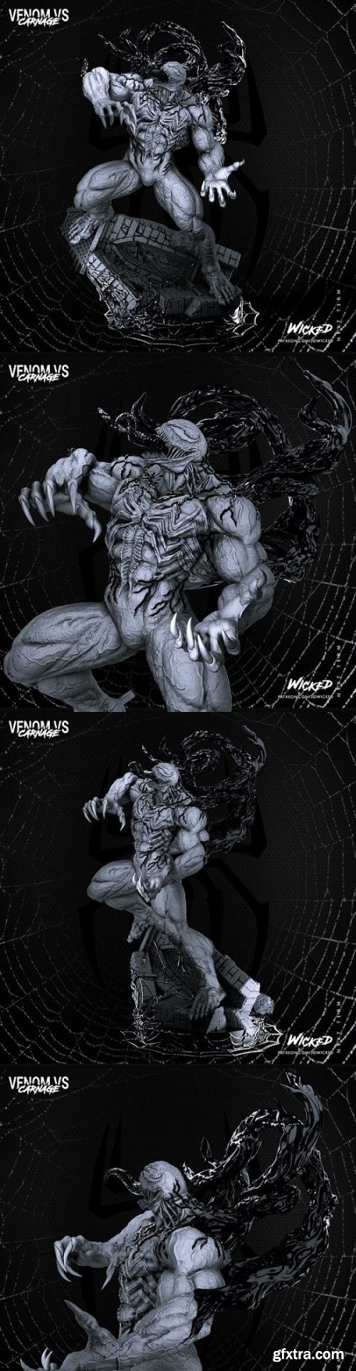 Wicked - Marvel - Venom Sculpture