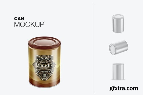 Food Tin Can Mockup 956KJR8