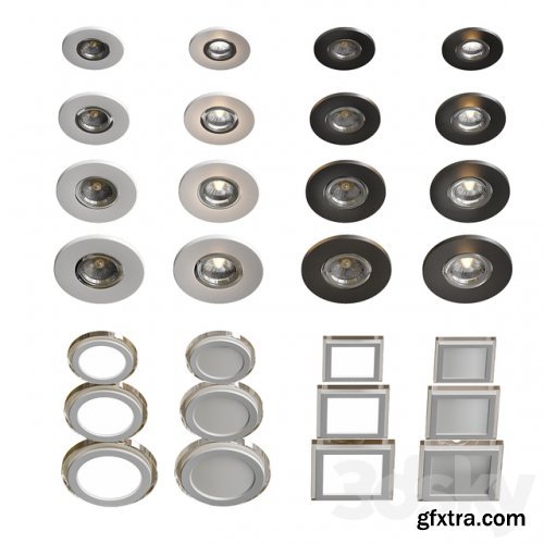 Recessed luminaires delta light 4 kinds