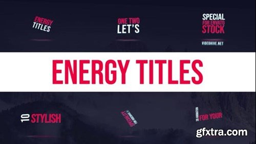 Videohive Energy Titles 38682235