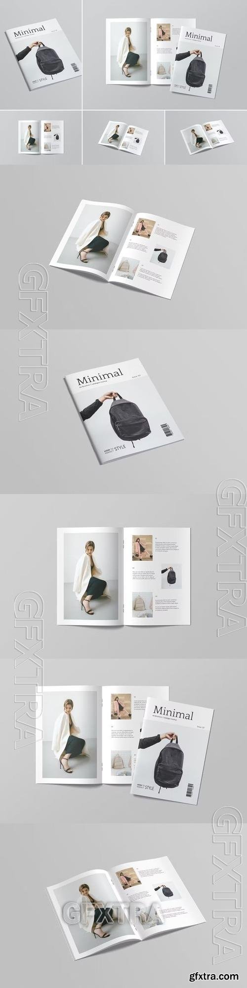 A4 Brochure Catalog Mockup VMT6XHB