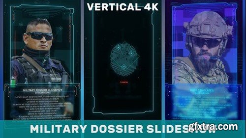 Videohive Military Dossier Slideshow Vertical 39973695