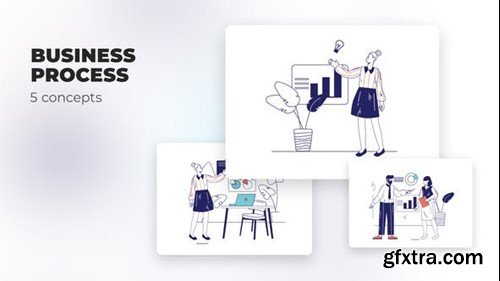 Videohive Business process - Flat concepts 39984626