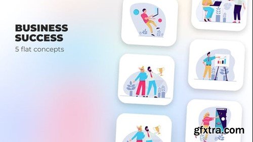 Videohive Business success - Flat concepts 39984407