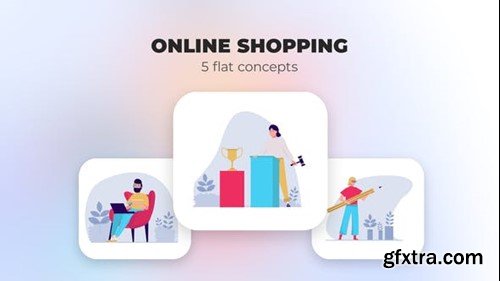 Videohive Online shopping - Flat concepts 39984579