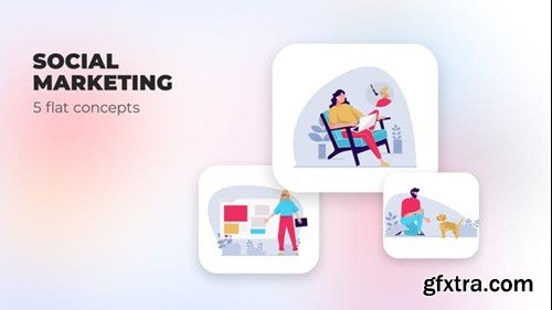 Videohive Social Marketing - Flat concepts 39984612