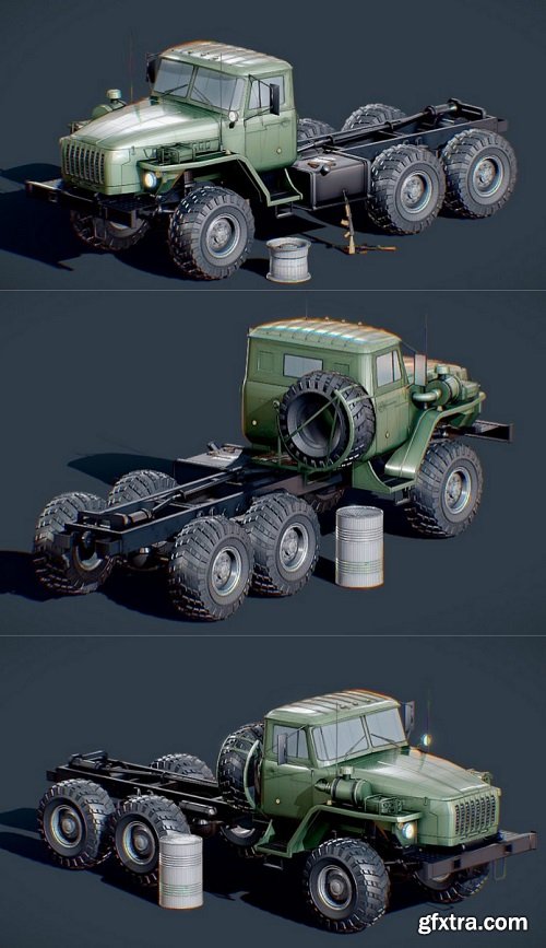 Russian Military Pack 3D Model