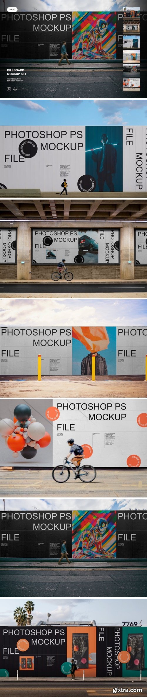 Street Billboard Mockup Set 3RW8NVZ