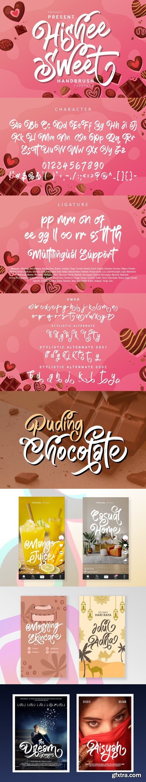 CreativeMarket - Hishee Sweet 7398526