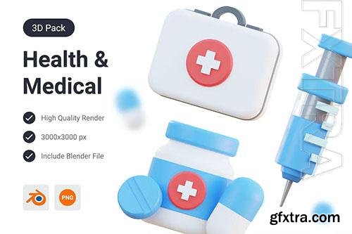 Health & Doctor Medicine 3D Illustration