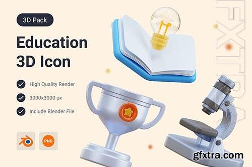 Education 3D Illustration