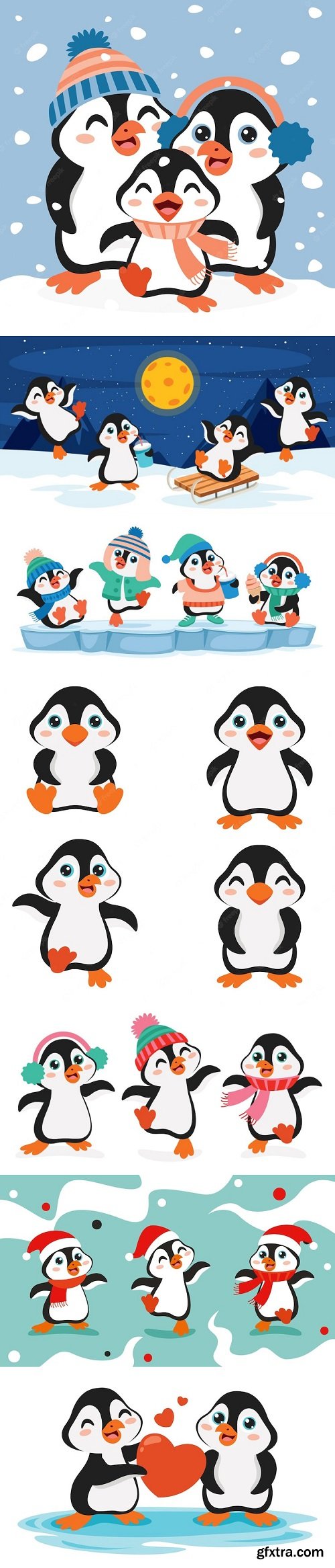 Cartoon drawing of penguin character » GFxtra