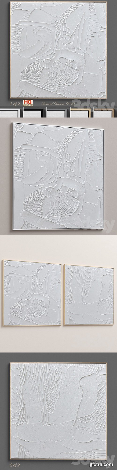 Ninos Textured Wall Art C-172