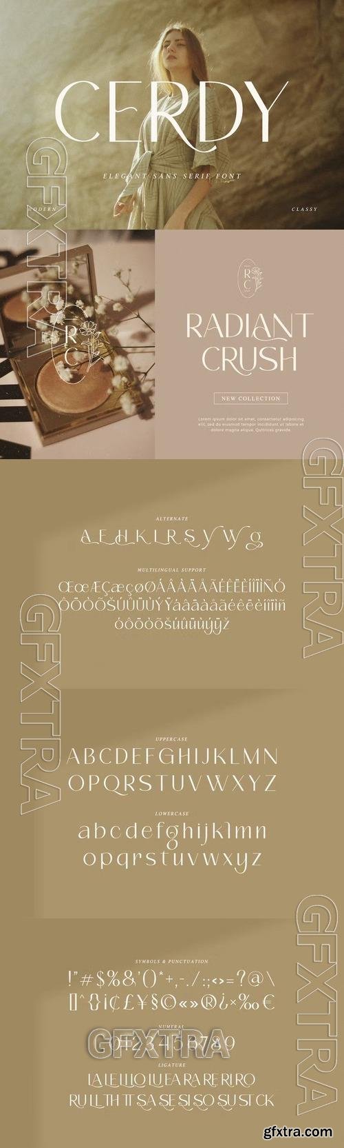 Cerdy - Elegant Sans Serif Font 