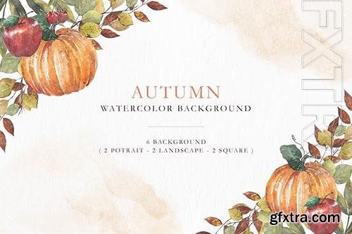 Autumn Watercolor Background