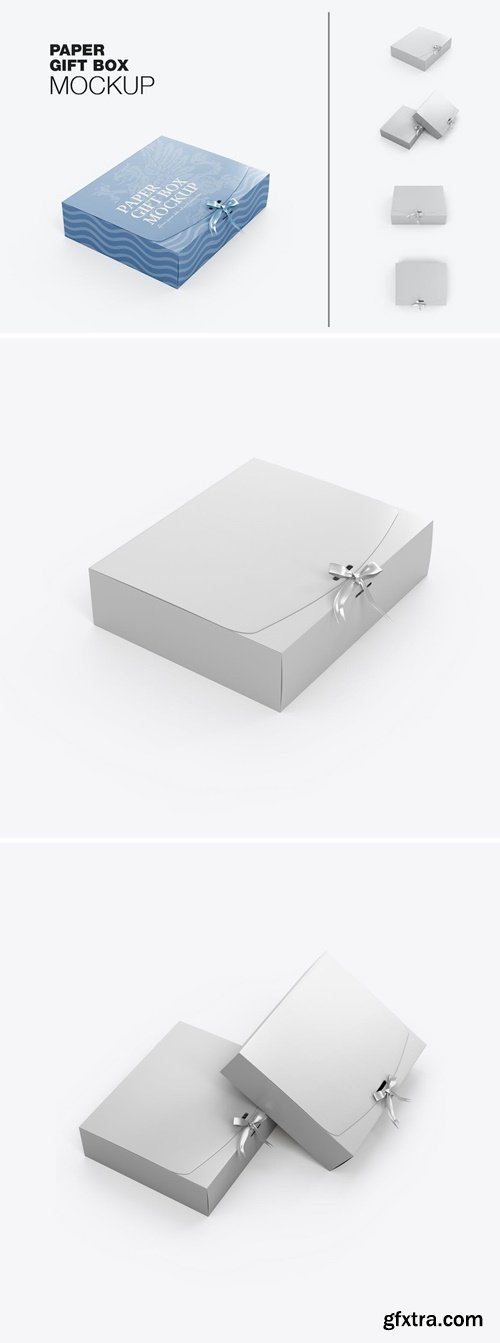 Wedding Glossy Gift Box Mockup 3QW2RHC