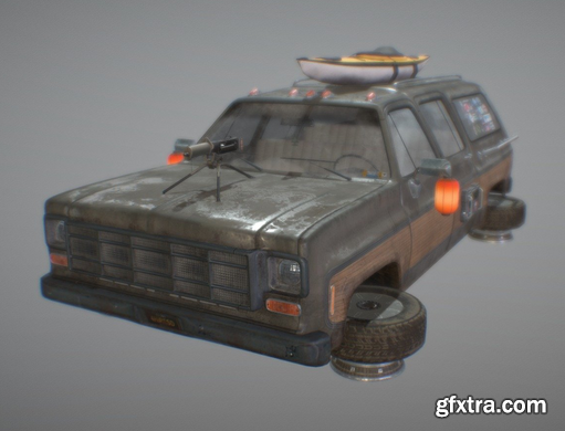 Cyberpunk Car 3D Model