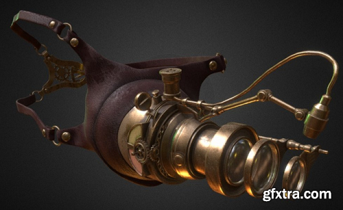 Steampunk goggles 3D Model