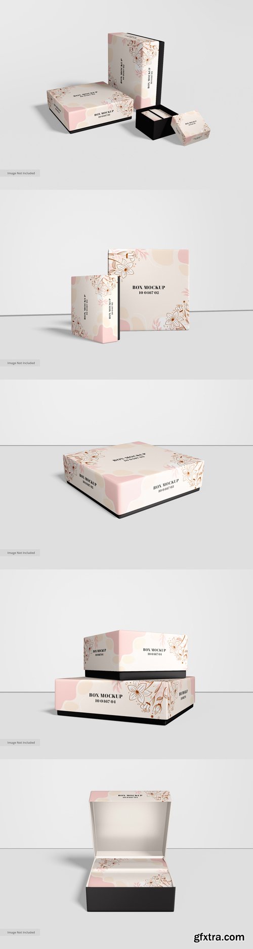 Luxury paper gift box branding mockup