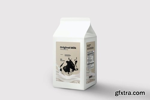 Fresh Milk Box Packaging Mockup BQ5294D