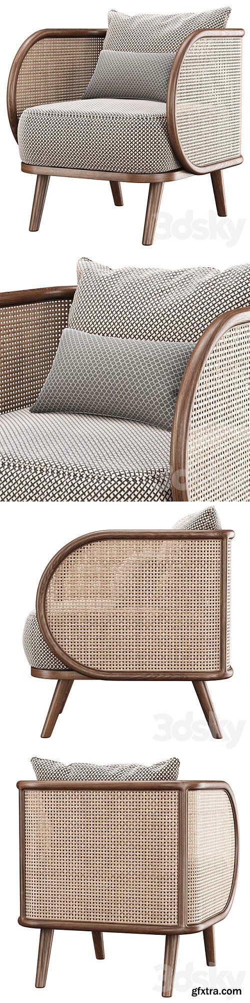 Carry rattan dining chair IK12 / Rattan dining chair