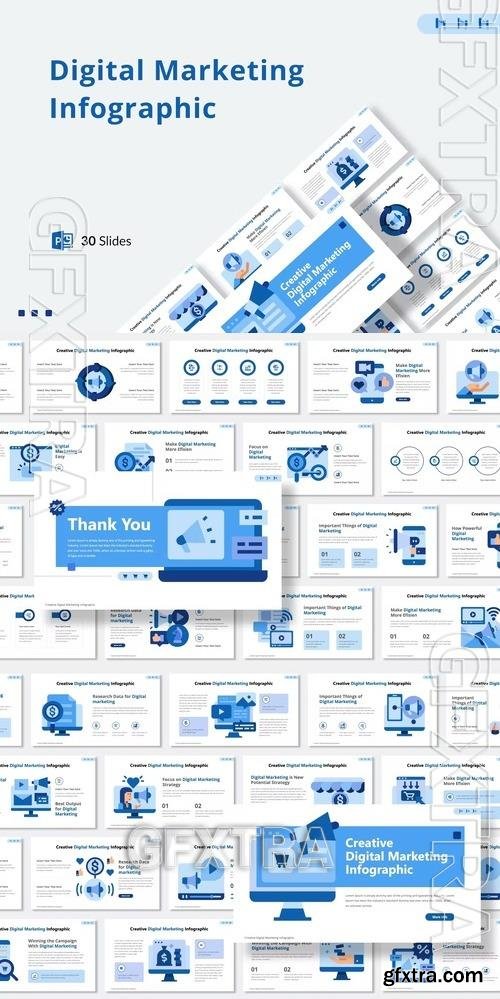 Digital Marketing infographic PowerPoint YNZY9MB