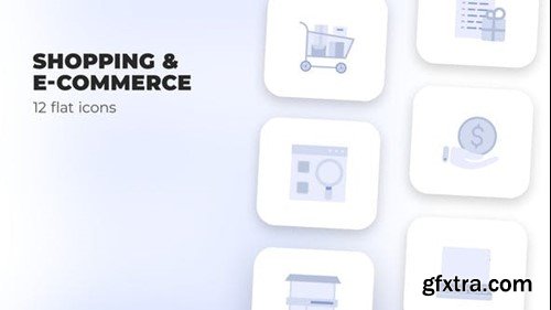 Videohive Shopping & E-Commerce - Flat Icons 39987705