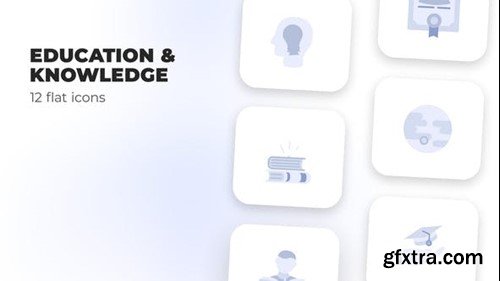 Videohive Education & Knowledge - Flat Icons 39986317