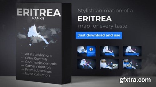 Videohive Eritrea Map - State of Eritrea Map Kit 39888770